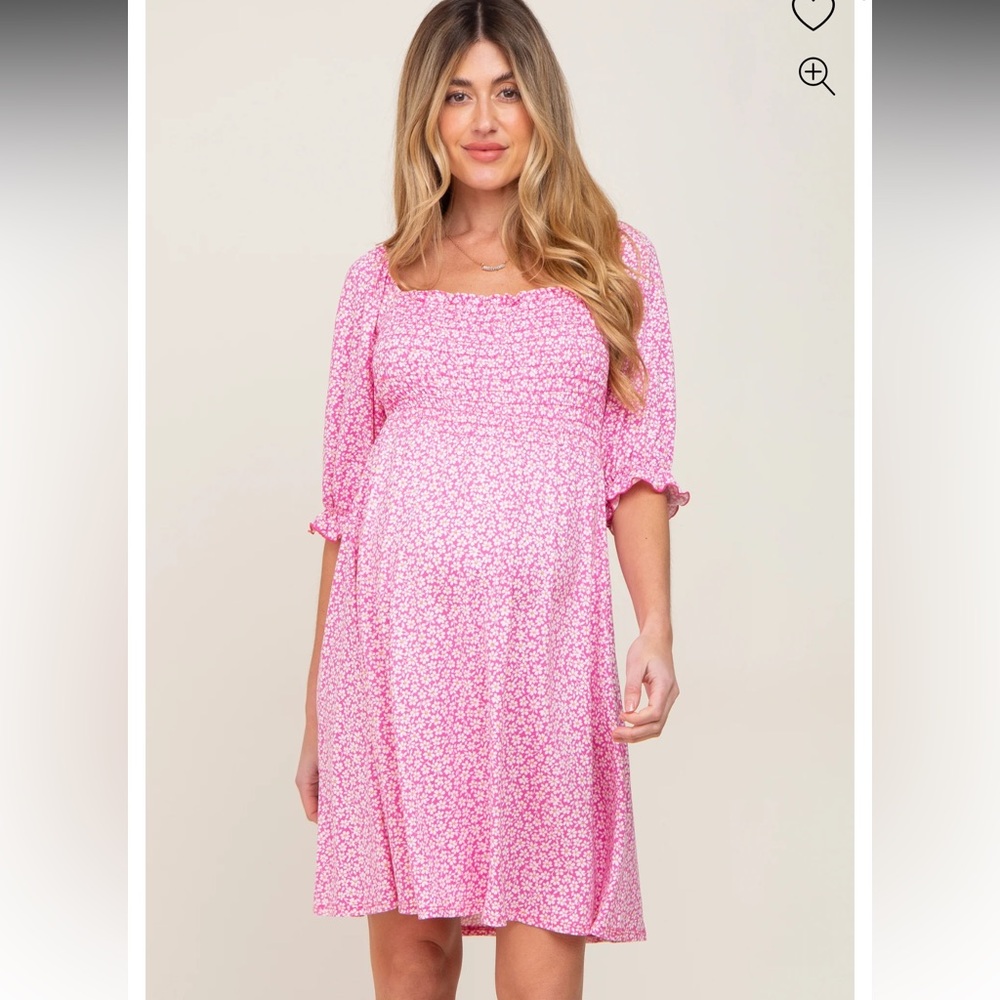 Pinkblush Pink Floral Maternity Dress